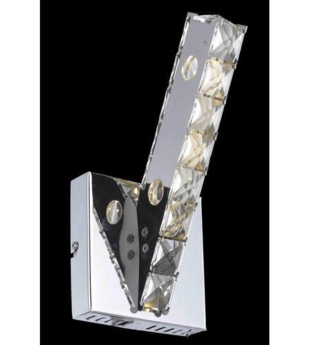 C121-2060W5C/RC By Elegant Lighting Atom Collection 3 Light Wall Sconce Chrome Finish