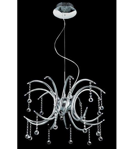 C121-2093D24C/RC By Elegant Lighting Hydra Collection 20 Light Dining Room Chrome Finish