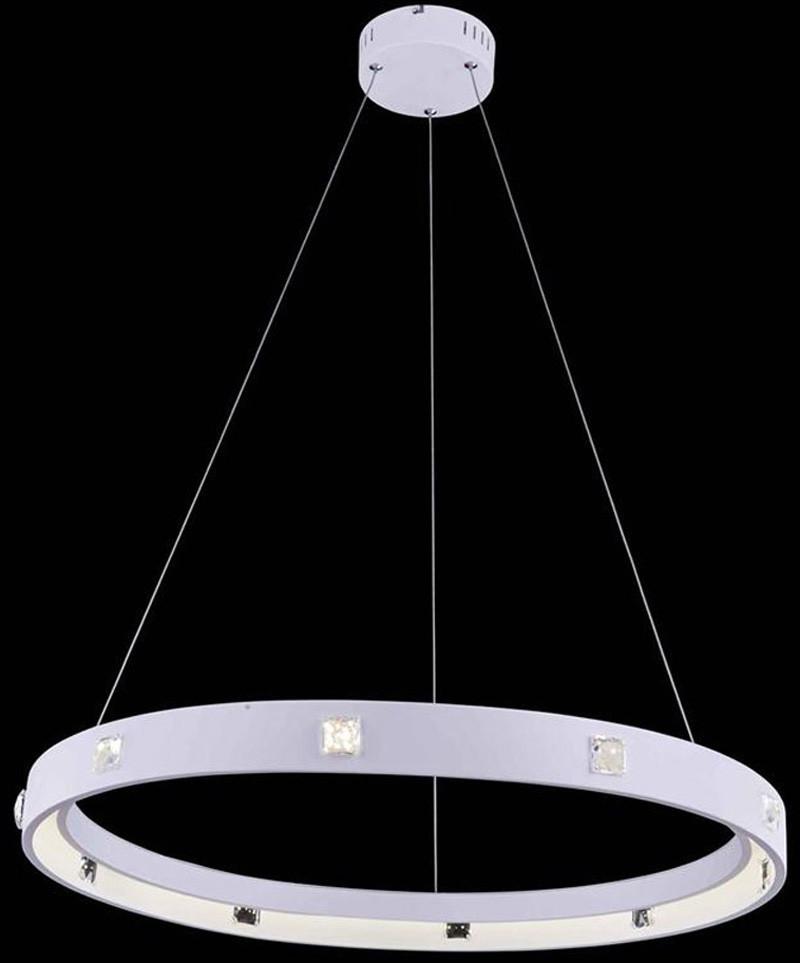 C121-2096D29WH/RC By Elegant Lighting - Infinity Collection White Finish 500 Lights Foyer/Hallway