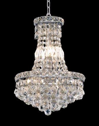 C121-2527D12C By Regency Lighting-Tranquil Collection Chrome Finish 6 Lights Chandelier