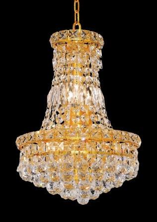C121-2527D12G By Regency Lighting-Tranquil Collection Gold Finish 6 Lights Chandelier