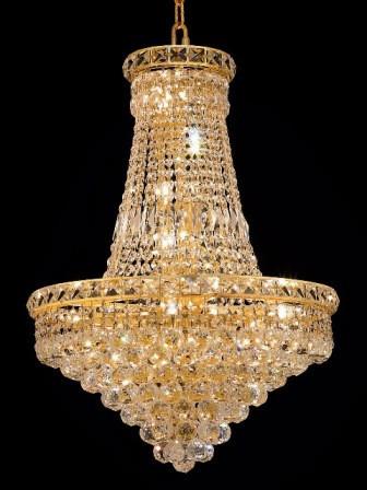 C121-2527D22G By Regency Lighting-Tranquil Collection Gold Finish 22 Lights Chandelier