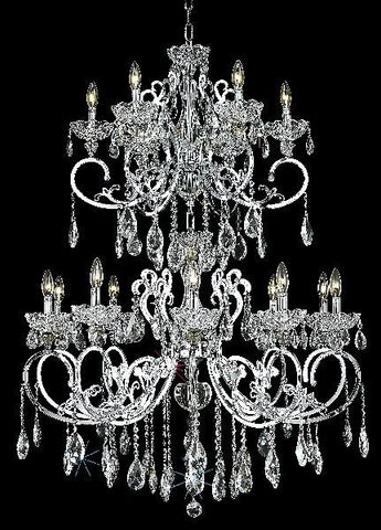 ZC121-2830G52C/EC By Regency Lighting Aria Collection 16 Light Chandeliers Chrome Finish