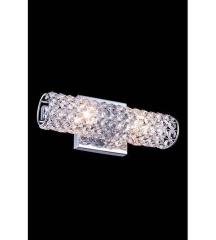 C121-2911W12C/RC By Elegant Lighting Holland Collection 2 Light Wall Sconce