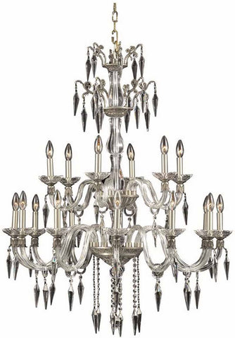 C121-5818G36PW/EC By Elegant Lighting - Grande Collection PEWTER Finish 18 Lights Foyer/Hallway