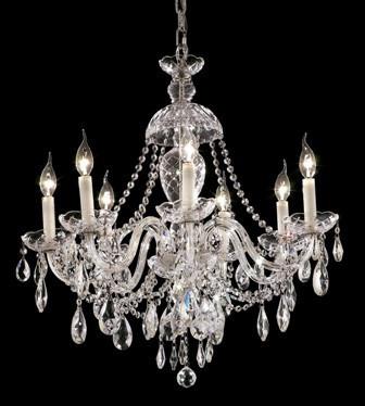 C121-7829D26C By Regency Lighting-Alexandria Collection Chrome Finish 7 Lights Chandelier