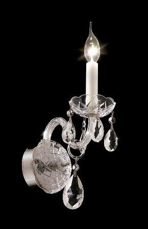 C121-7829W1C By Regency Lighting-Alexandria Collection Chrome Finish 1 Light Wall Sconce