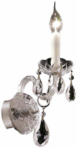 ZC121-7829W1C/EC By Regency Lighting - Alexandria Collection Chrome Finish 1 Light Wall Sconce