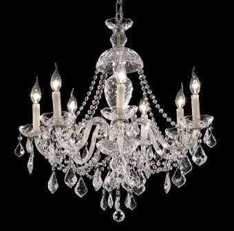C121-7831D26C By Regency Lighting-Alexandria Collection Chrome Finish 7 Lights Chandelier