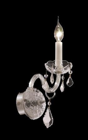 C121-7831W1C By Regency Lighting-Alexandria Collection Chrome Finish 1 Light Wall Sconce