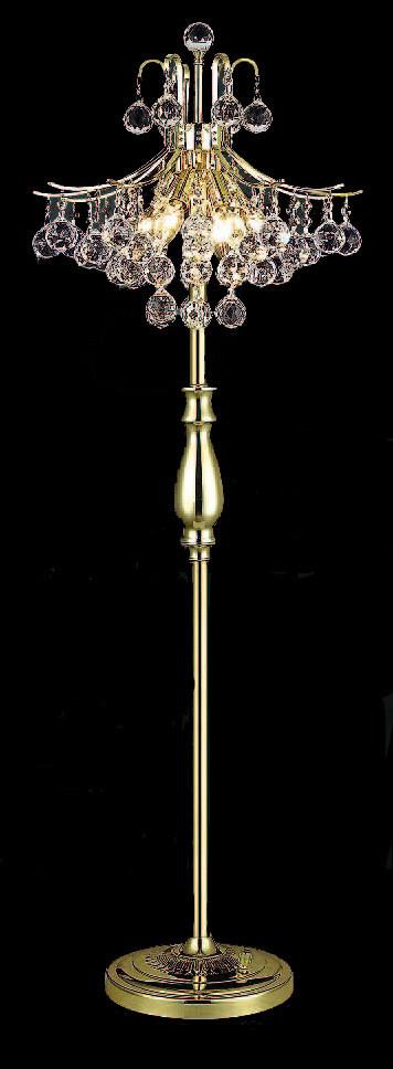ZC121-8000FL16G/EC By Regency Lighting Toureg Collection 6 Light Floor Lamps Gold Finish
