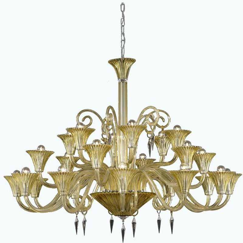 C121-8824G49YW/EC By Elegant Lighting - Symphony Collection 24 Lights Dining Room