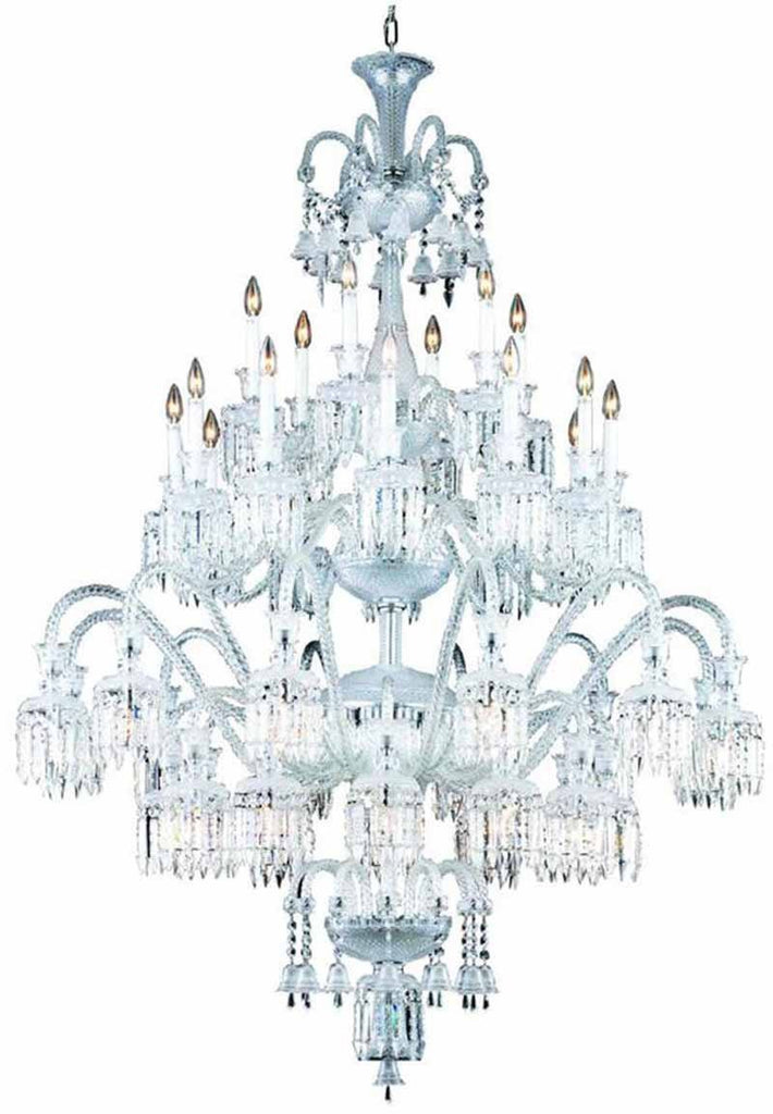 C121-8942G54C/EC By Elegant Lighting - Majestic Collection Chrome Finish 42 Lights Foyer/Hallway