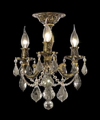 C121-9203F13AB By Regency Lighting-Rosalia Collection Antique Bronze Finish 3 Lights Chandelier
