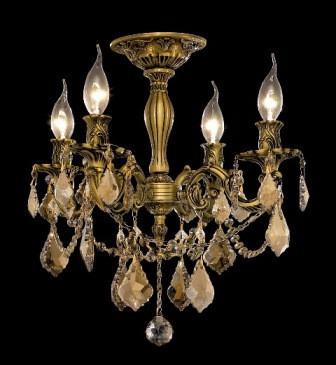 C121-9204F17FG-GT By Regency Lighting-Rosalia Collection French Gold Finish 4 Lights Chandelier