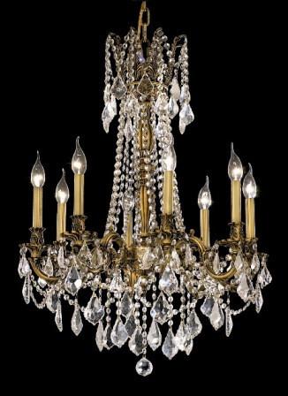 C121-9208D24FG By Regency Lighting-Rosalia Collection French Gold Finish 8 Lights Chandelier