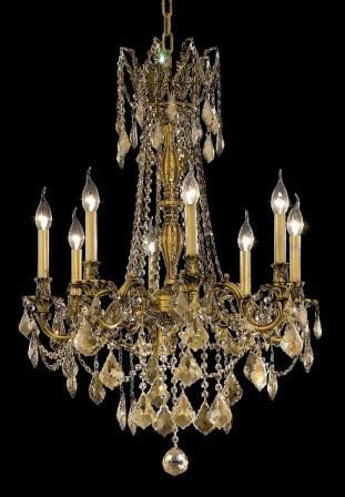 C121-9208D24FG-GT By Regency Lighting-Rosalia Collection French Gold Finish 8 Lights Chandelier