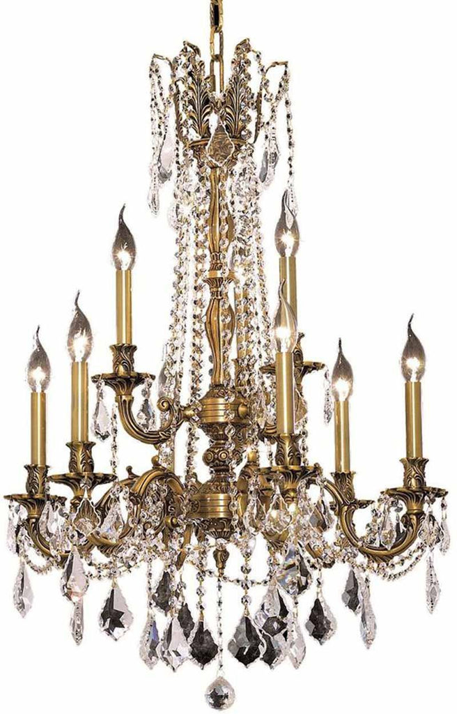 ZC121-9209D23FG/EC By Regency Lighting - Rosalia Collection French Gold Finish 9 Lights Dining Room