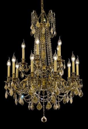 C121-9215D28FG-GT By Regency Lighting-Rosalia Collection French Gold Finish 15 Lights Chandelier