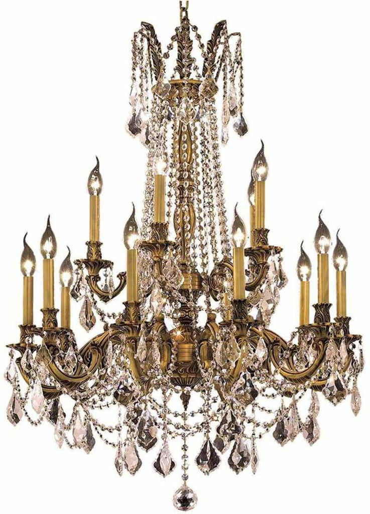 ZC121-9215D28FG/EC By Regency Lighting - Rosalia Collection French Gold Finish 15 Lights Dining Room