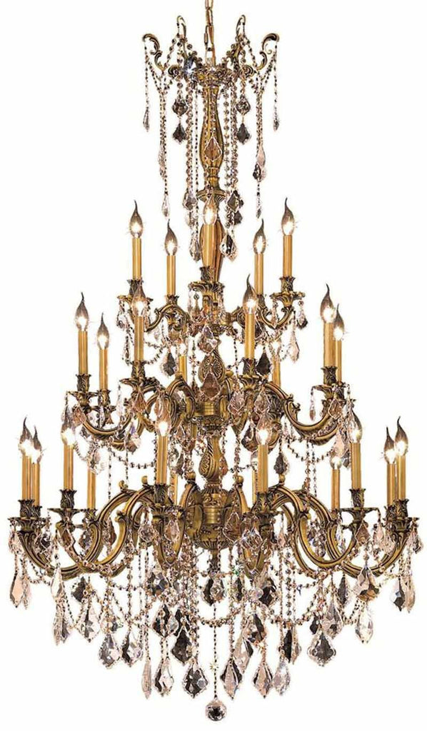 ZC121-9225G38FG/EC By Regency Lighting - Rosalia Collection French Gold Finish 25 Lights Foyer/Hallway