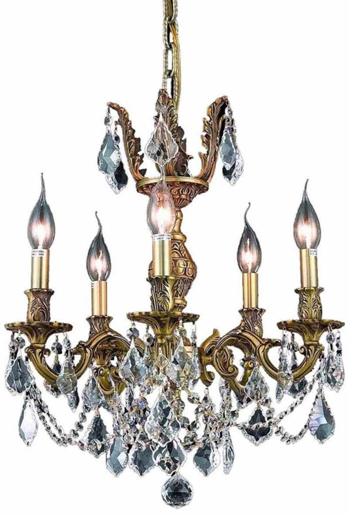 ZC121-9505D18FG/EC By Regency Lighting - Marseille Collection French Gold Finish 5 Lights Dining Room