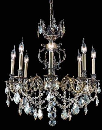 C121-9508D24AB-GS By Regency Lighting-Marseille Collection Antique Bronze Finish 8 Lights Chandelier