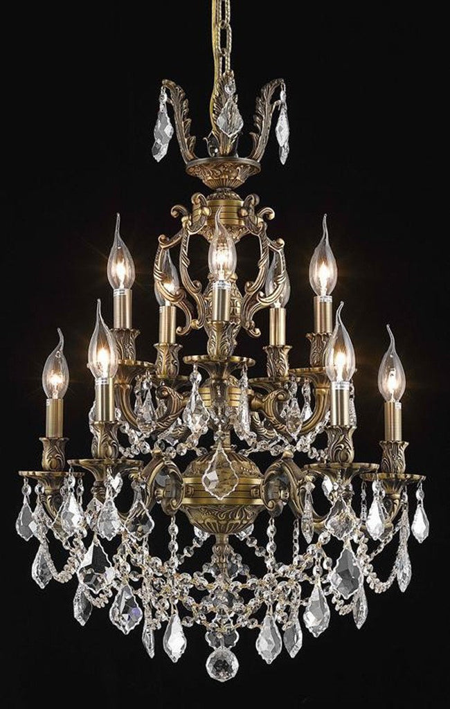 ZC121-9510D21AB/EC By Regency Lighting - Marseille Collection Antique Bronze Finish 10 Lights Dining Room