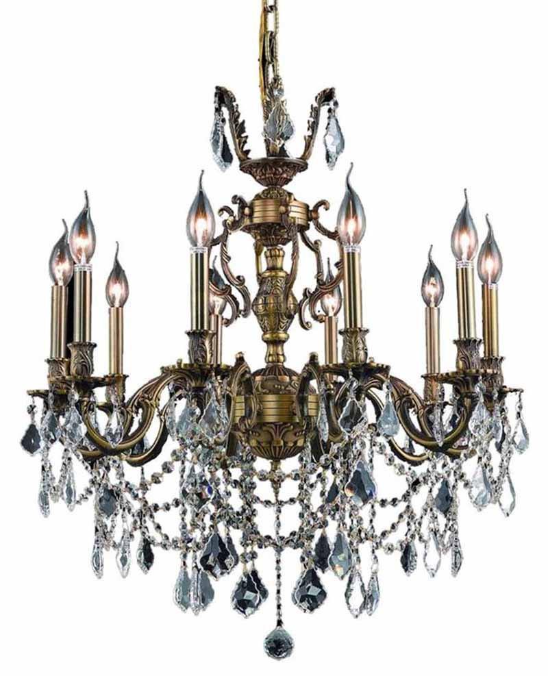 ZC121-9510D28AB/EC By Regency Lighting - Marseille Collection Antique Bronze Finish 10 Lights Dining Room