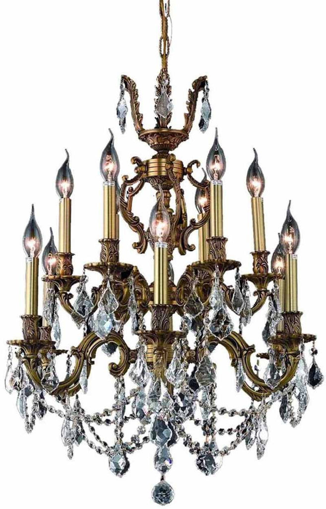 ZC121-9512D24FG/EC By Regency Lighting - Marseille Collection French Gold Finish 12 Lights Dining Room