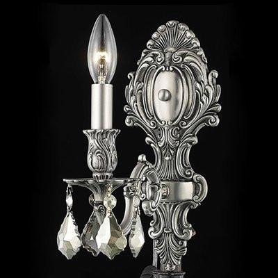 C121-9601W5DB/RC By Elegant Lighting Monarch Collection 1 Lights Wall Sconce Dark Bronze Finish