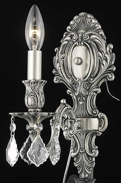 ZC121-9601W5PW/EC By Regency Lighting Monarch Collection 1 Light Wall Sconces Pewter Finish