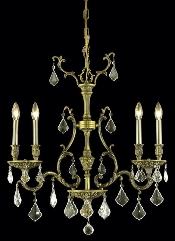 C121-9604D26AB-GS/RC By Elegant Lighting Monarch Collection 4 Light Wall Sconces Antique Bronze Finish