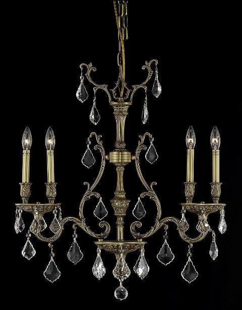 ZC121-9604D26FG/EC By Regency Lighting Monarch Collection 4 Light Chandeliers French Gold Finish