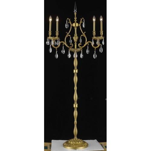 C121-9604FL26FG-GS/RC By Elegant Lighting Monarch Collection 4 Lights Floor Lamp French Gold Finish