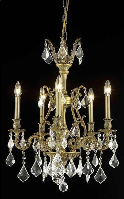 ZC121-9605D21FG/EC By Regency Lighting Monarch Collection 5 Light Chandeliers French Gold Finish