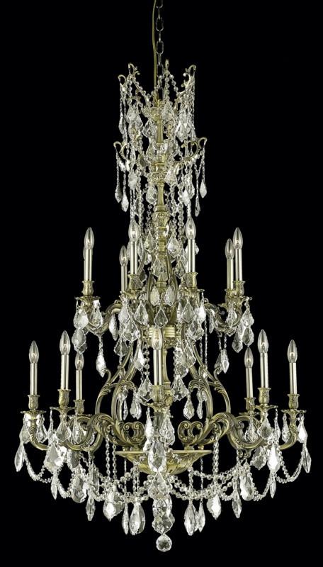 C121-9616G37AB-GS/RC By Elegant Lighting Monarch Collection 16 Light Chandeliers Antique Bronze Finish