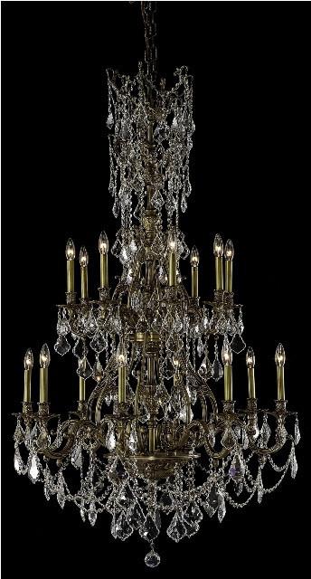 ZC121-9616G37FG/EC By Regency Lighting Monarch Collection 16 Light Chandeliers French Gold Finish
