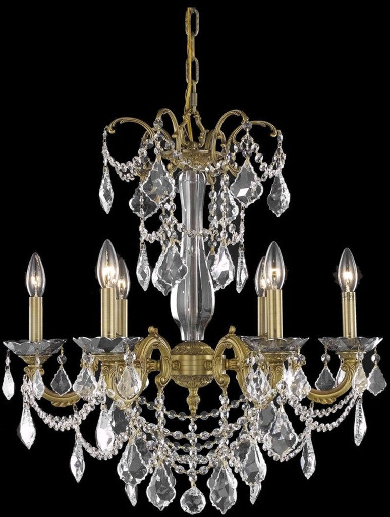 ZC121-9706D23FG/EC By Regency Lighting - Athena Collection French Gold Finish 6 Lights Dining Room