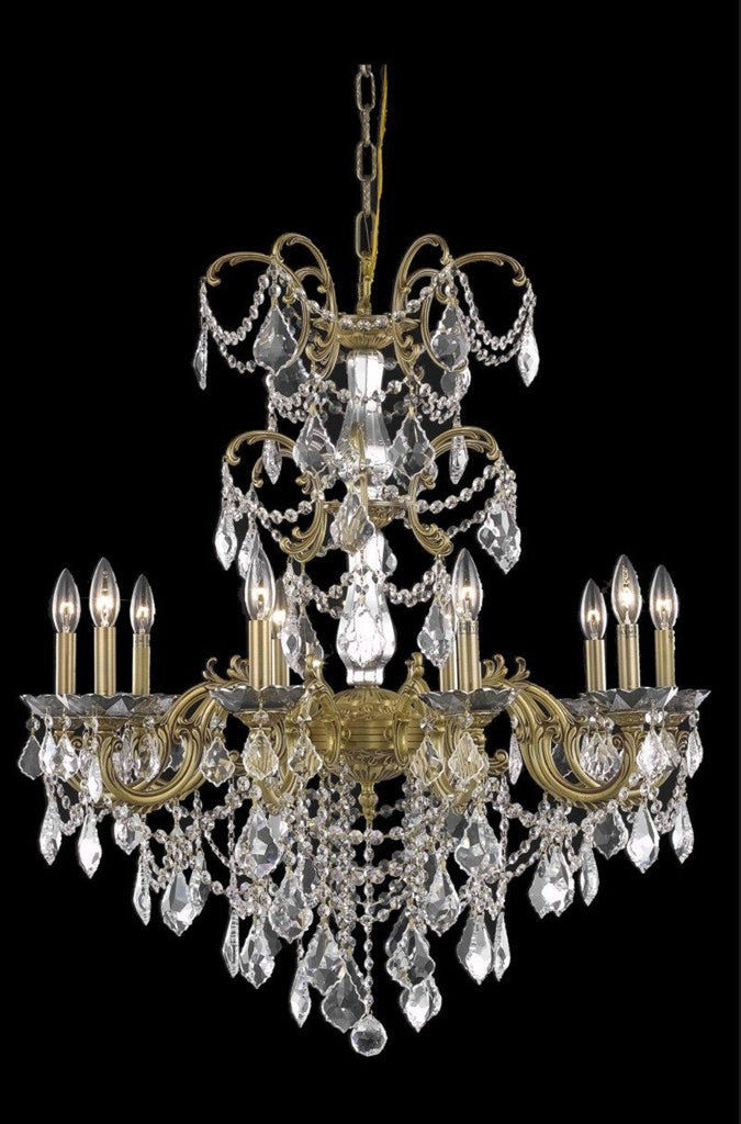 ZC121-9710D29FG/EC By Regency Lighting - Athena Collection French Gold Finish 10 Lights Dining Room