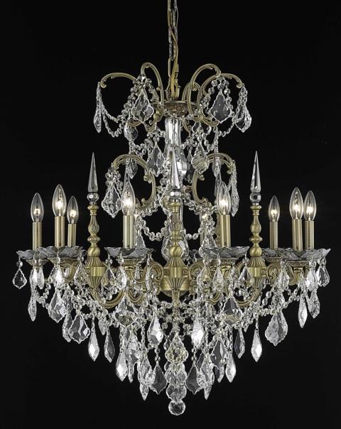 ZC121-9710D30FG/EC By Regency Lighting Athena Collection 10 Light Chandeliers French Gold Finish