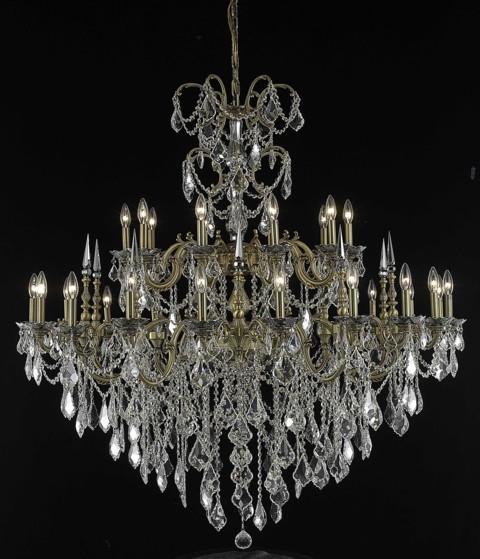 ZC121-9730G53FG/EC By Regency Lighting Athena Collection 30 Light Chandeliers French Gold Finish