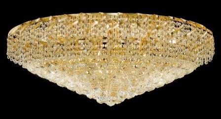 ZC121-VECA1F36G By Regency Lighting-Corona Collection Gold Finish 28 Lights Flush