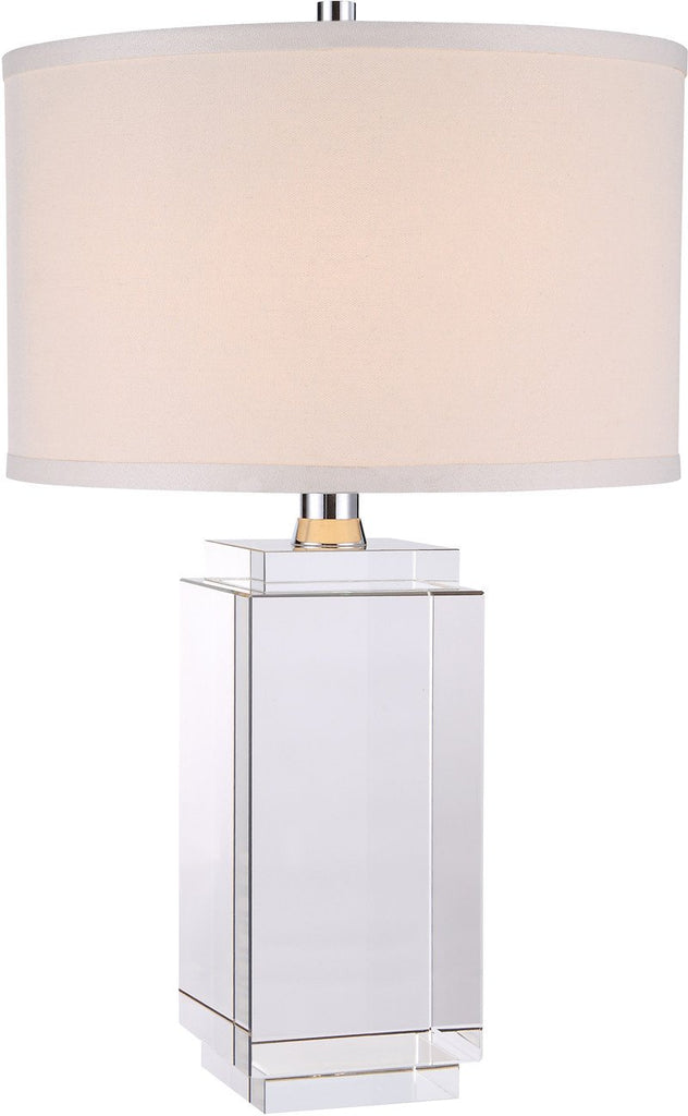 C121-TL1011 By Elegant Lighting - Regina Collection Chrome Finish 1 Light Table Lamp