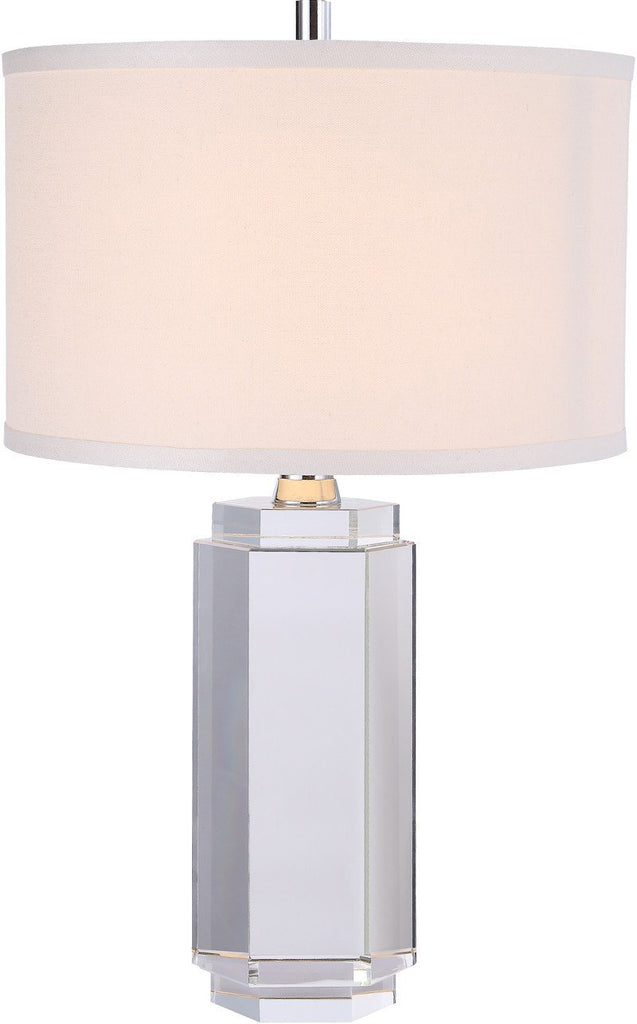 C121-TL1014 By Elegant Lighting - Regina Collection Chrome Finish 1 Light Table Lamp