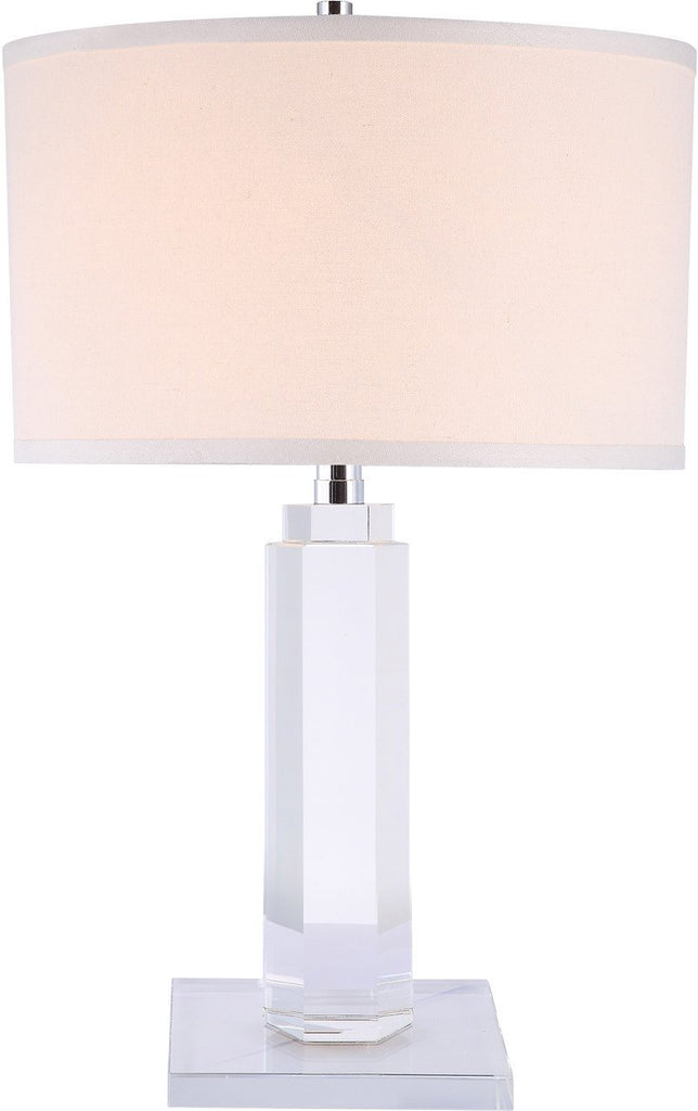 C121-TL1015 By Elegant Lighting - Regina Collection Chrome Finish 1 Light Table Lamp