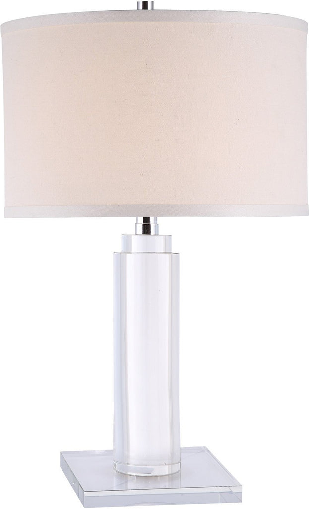 C121-TL1017 By Elegant Lighting - Regina Collection Chrome Finish 1 Light Table Lamp