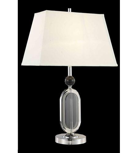 C121-TL102 By Elegant Lighting Grace Collection 1 Light Table Lamp Chrome Finish