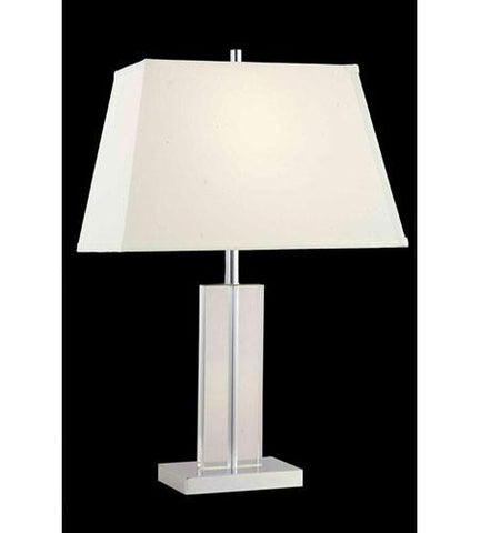 C121-TL106 By Elegant Lighting Grace Collection 1 Light Table Lamp Chrome Finish