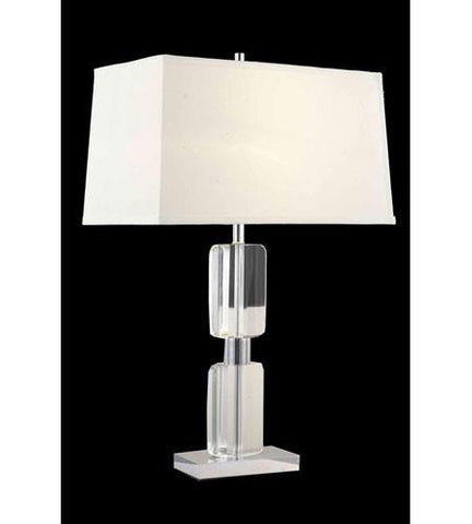 C121-TL108 By Elegant Lighting Grace Collection 1 Light Table Lamp Chrome Finish